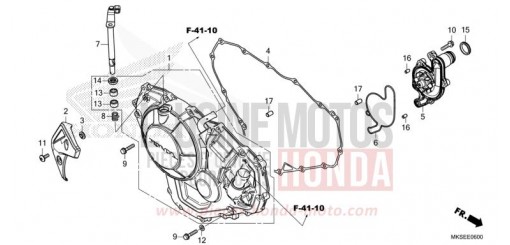 KURBELGEHAEUSEABDECKUNG (CRF1100A/A2/A4/AL/AL2) CRF1100A2M de 2021